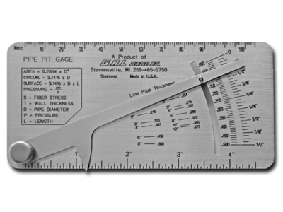 Pipe Pit Gauge CAT 17M